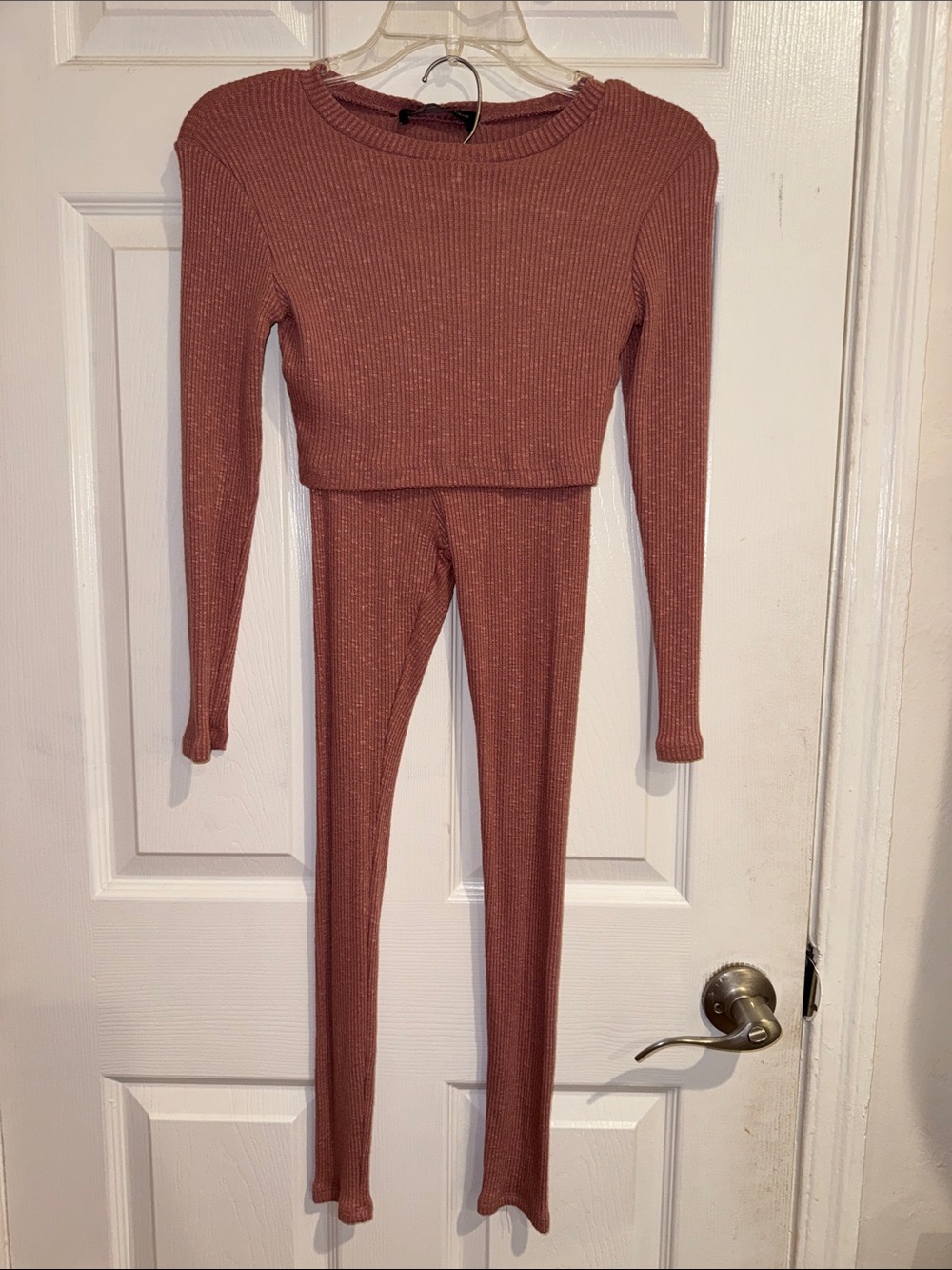Naked Wardrobe Ribbed Set - Dusty Rose